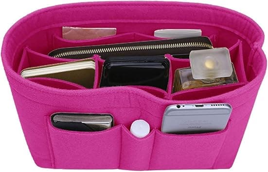 ZTUJO Purse Organizer Insert, Felt Bag Organizer For Handbag Purse Organizer,13 Colors, 6 Size (Small, Rose) on Amazon.ae - Price Tracker