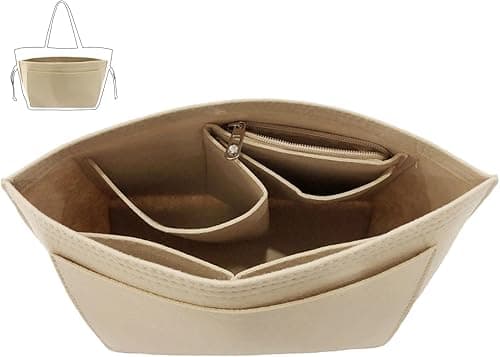 Lmeison Purse Organizer Insert, Bag in Bag Felt Fabric Handbag Organizer, 5 Sizes for Speedy Neverfull, Lightweight-Beige with Cup Design, Medium on Amazon.ae - Price Tracker