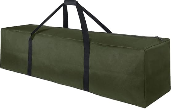 TOPDesign 1-Pack 46 Inch Extra Large Zippered Duffel Bag for Travel Camping Sports Equipment Storage, Waterproof Foldable Luggage Bag with Padded Handles (Green), Green on Amazon.ae - Price Tracker