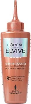 L'Oreal Paris Elvive Growth Booster Scalp Serum, Anti Hair Loss Scalp Treatment, with Aminexil, Nianimacide and Ginger Extract, Reduces Hair Loss, 102ml - Best Deal Finder