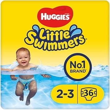Huggies Little Swimmers, Swim Nappies - Size 2-3, 36 Pants - Adjustable Tabbed Sides for Secure Fit - Maximum Protection Swimming Nappies with Fun Designs - Amazon.ae Price Tracker