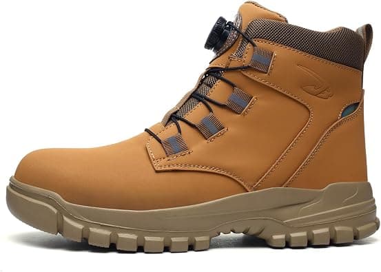 LIWEGHT Safety Shoes for Men Women Slip Resistant Steel Cap Shoes Boot Comfortable Steel Toe Work Shoes Lightweight Safety Shoe Boot for Industrial, Construction Boots - Best Deal Finder