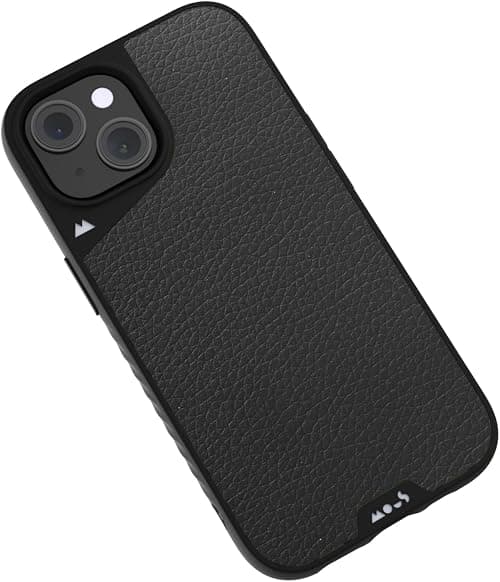 Mous for iPhone 15 Case MagSafe Compatible - Limitless Black Leather - Shockproof على Amazon.ae - متتبع الأسعار