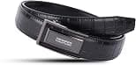 HAMMONDS FLYCATCHER Genuine Leather Belt for Men, Premium Leather Belt with Auto Lock mechanism, Mens Belt Leather Branded with Slide Lock, Stylish Hidden Tail Design for Everyday Wear - Best Deal Finder