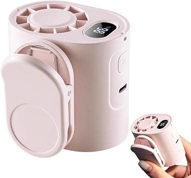 Clip On Fan Portable LED Display 5 Speeds 360 Rotatable Cooling Device على Amazon.ae - متتبع الأسعار