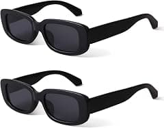BUTABY Rectangle Sunglasses for Women Retro Driving Glasses 90’s Vintage Fashion Narrow Square Frame UV400 Protection - Amazon.ae Price Tracker