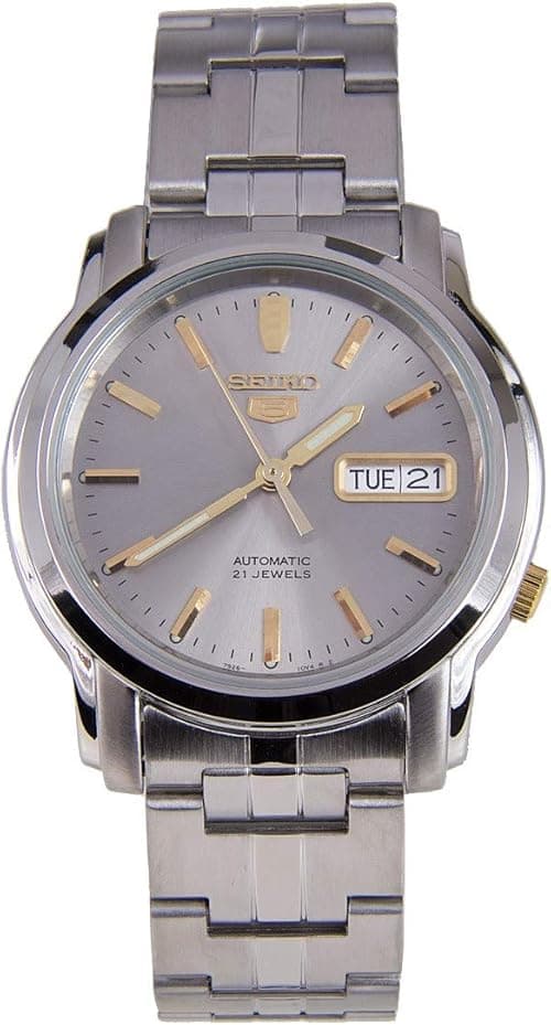 Seiko Mens Analogue Automatic Watch with Stainless Steel Strap SNKK67K1, 37 mm, Bracelet on Amazon.ae - Price Tracker