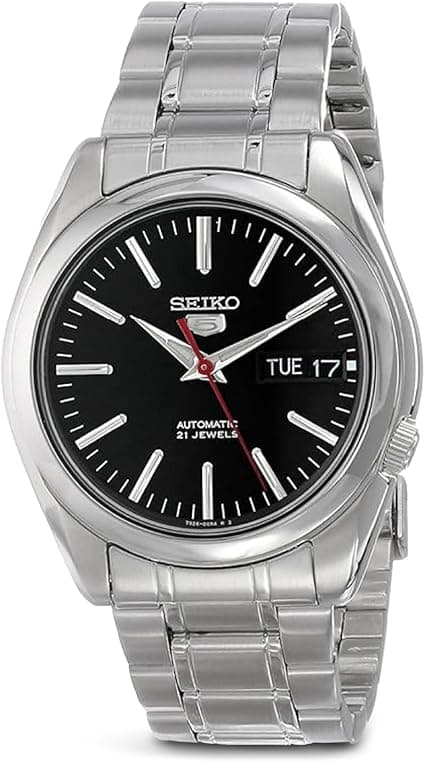 SEIKO Automatic Watch for Men 5-7S Collection - with Day/Date Calendar, Luminous Hands, Stainless Steel Case & Bracelet on Amazon.ae - Price Tracker