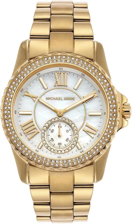 Michael Kors MK7401 - Everest Three-Hand Gold-Tone Stainless Steel Watch Gold One Size on Amazon.ae - Price Tracker
