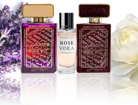 Pack of 3 Midnight Oud 100ml +Midnight Purple 100ml+Rose Vanilla 30ml| Best Perfumes for Men | Long Lasting Women's and men's fragrances | Perfume for Women | عطر نسائي | عطور للرجال on Amazon.ae - Price Tracker