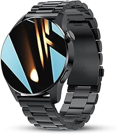 FILIEKEU Men Women Smart Watch Bluetooth Calls Heart Rate Sleep Monitor Steps Mens Smart Watch IP67 Waterproof Fitness Tracker Casual Black Stainless Steel Smart Watches for Android iOS - Amazon.ae Price Tracker