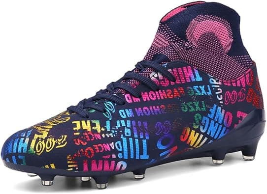 MAUGELY Men's Cleats Firm Ground Soccer Shoes Athletic Lightweight Running Outdoor Turf Comfortable Training Football Shoes on Amazon.ae - Price Tracker