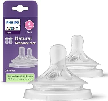 Philips Avent SCY964/02 Natural Response Teats, 3m+ Twin Pack - Best Deal Finder