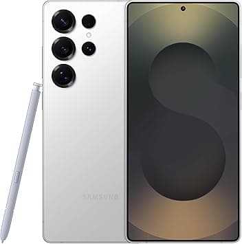 Samsung Galaxy S25 Ultra AI Phone, 256GB Storage, 12GB RAM, Titanium WhiteSilver, Android Smartphone, 200MP Camera, S Pen, Long Battery Life (International Version) on Amazon.ae - Price Tracker