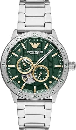 Emporio Armani Men's Automatic, Stainless Steel Watch, AR60053, Silver, bracelet on Amazon.ae - Price Tracker