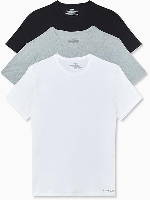 Calvin Klein Men's Cotton Stretch 3-Pack Crewneck T-Shirt Pajama Top on Amazon.ae - Price Tracker
