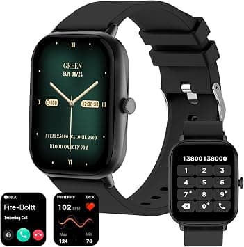 Fire-Boltt Ninja Call Pro Max 51.05mm (2.01 inch) Display Smart Watch, Bluetooth Calling, 120+ Sports Modes, Health Suite, Voice Assistance (Black) on Amazon.ae - Price Tracker