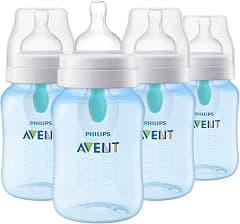 PHILIPS AVENT Anti Colic Bottle with AirFree Vent, 9oz, 4pk, Blue, SCY703/24, 4 Pack - Amazon.ae Price Tracker