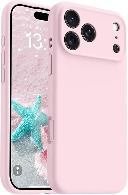 OTOFLY Magnetic for iPhone 17 Pro Max Case,Compatible with Magsafe,Classic Liquid Silicone Mobile Phone Case,Integrated Camera Control Button,Anti-Scratch Microfiber Lining,Chalk Pink on Amazon.ae - Price Tracker