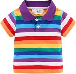 Mud Kingdom Little Boys Polo Shirt Cute Stripe Summer - Best Deal Finder