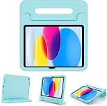ProCase Kids Case for iPad A16 11th Generation 2025/iPad 10th Generation 2022 with Pencil Holder, iPad 11/10 Case Shockproof Lightweight Cover with Stand Convertible Handle for Children -Aqua - Best Deal Finder