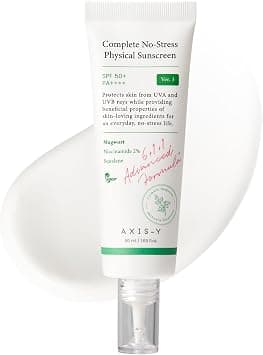 AXIS-Y Complete No-Stress Physical Sunscreen V3 50ml - SPF 50 Mineral Sunscreen with 2% Niacinamide, Zinc Oxide Sunblock for Broad Spectrum Sun Care - Vegan Korean Skin Care - 1.69 fl. oz. on Amazon.ae - Price Tracker