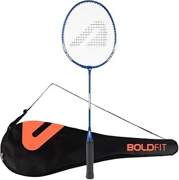 Boldfit Aluminium Badminton Racket With Full Cover Bag - Lightweight Wide Face Shuttle Bat for Match Play - Blue on Amazon.ae - Price Tracker