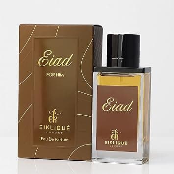 EIKLIQUÈ EIAD Perfume for Men – Long Lasting Men Perfume UAE, Luxury Eau de Parfum, Woody Spicy Citrus Fragrance, Arabic Inspired Signature Scent for Daily Wear, Evening & Gifting, 100ml على Amazon.ae - متتبع الأسعار