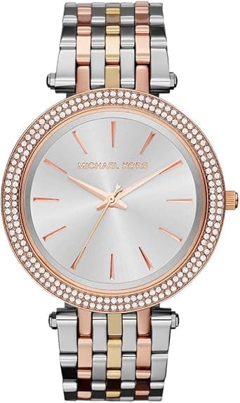 Michael Kors Darci Uhr fr Damen, Quarzwerk mit Edelstahl- oder Lederarmband on Amazon.ae - Price Tracker