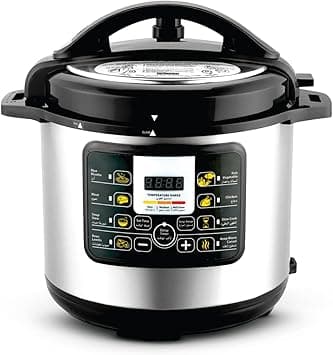 Olsenmark 6L Electric Digital Pressure Cooker OMMC2436 with 1000W Power, Multi-Function Cooking, 24-Hour Delay Timer, Digital Timer Control, Non-Stick Inner Pot, Stainless Steel Body on Amazon.ae - Price Tracker