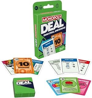 Monopoly Deal Card Game | Quick-Playing Card Game | Fun Games for Families and Kids | Ages 8 and Up | 2 to 5 Players | 15 Mins. | Travel Games - Amazon.ae Price Tracker