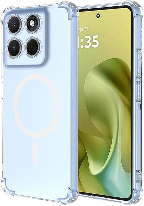 Case for Motorola Moto G86 5G, Ultra Thin Transparent TPU Mobile Phone Case, with Integrated Magnetic Ring, Shockproof Airbag Corners, Soft Anti Drop Bumper Case. Transparent on Amazon.ae - Price Tracker