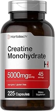 Horbäach Creatine Monohydrate | 5g | 225 Capsules | Non-GMO, Gluten Free Supplement - Amazon.ae Price Tracker