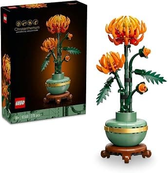 LEGO Botanicals Chrysanthemum - Artificial Flower Building Set - Creative Model Kit for Adults to Build - Faux Plant Gift for Women and Men - DIY Home Office Decor - 10368 - متتبع أسعار Amazon.sa