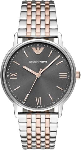 Emporio Armani Men's Three-Hand, Stainless Steel Watch, 41mm case size - Best Deal Finder
