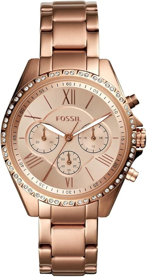 Fossil Womens Modern Courier Stainless Steel Watch Bq3377, Rose Gold on Amazon.ae - Price Tracker