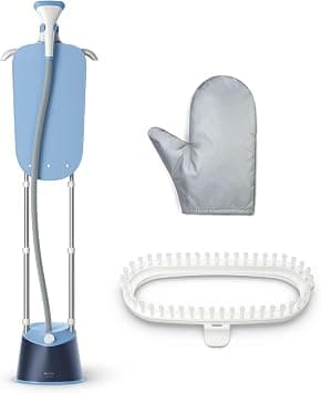Philips Garment Steamer 1000 Series - 1800W, 1.8L Detachable Tank, 3 Steam Setting, 36 g/min, Integrated Stylemat, Deep Azur - STE1030/26 on Amazon.ae - Price Tracker