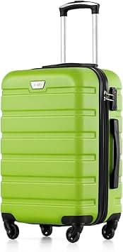 COOLIFE Carry on Luggage Travel Gear Trolley Bag ABS Lightweight Hard Shell Suitcase with TSA lock and Durable 4 Spinner Wheels (Green, S(20 inch)) on Amazon.ae - Price Tracker