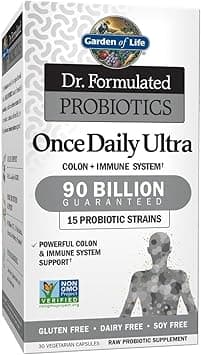 Garden of Life - Dr. Formulated Adult Probiotics Once Daily Ultra - AcidophilUS Probiotic Supports Colon, Digestion, Immune System - Gluten, Soy-Free, Non-Gmo - 30 Vegetarian Capsules (Shipped Cold) - Amazon.ae Price Tracker
