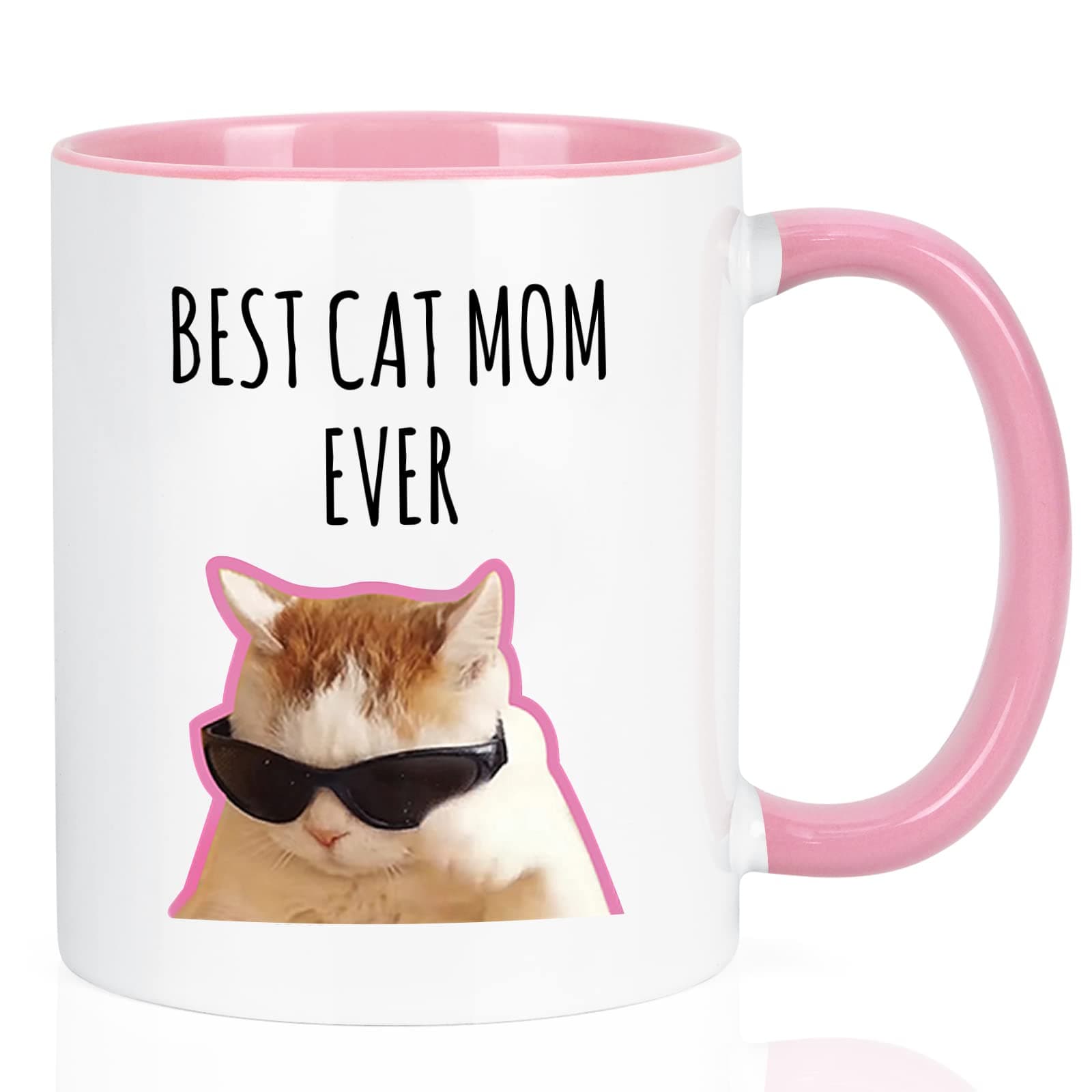 Maustic Best Cat Mom Ever Mug, Best Cat Mom Gifts for Women, Mothers Day Christmas Birthday Gifts, 11 Oz on Amazon.ae - Price Tracker