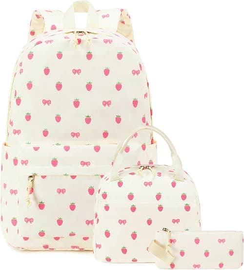 BLUBOON School Backpack Set Teen Girls Bookbag with Lunch Bag and Pencil Case on Amazon.ae - Price Tracker