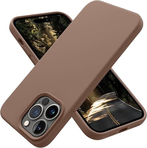 OTOFLY Designed for iPhone 14 Pro Max Case, Silicone Shockproof Slim Thin Phone Case for iPhone 14 Pro Max 6.7 inch (Light Brown) على Amazon.ae - متتبع الأسعار