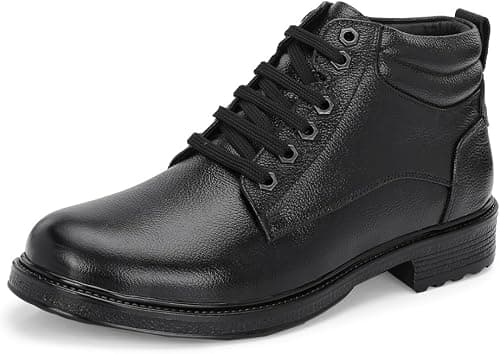 MACTREE Men's Genuine Leather Ankle Formal lace Up Formal Boots on Amazon.ae - Price Tracker