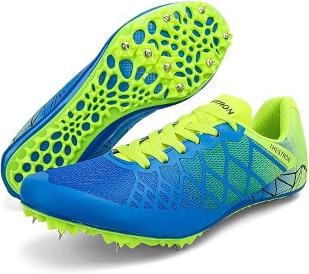 Mens Womens Boys Girls Spikes Athletics Racing Running Shoes Track and Field Sneaker …, White Black, 7.5 on Amazon.ae - Price Tracker