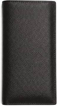 Men's Leather Long Wallet- Premium genuine Leather Material with Versatile Compartment, Ideal for Traveling & Daily Use, (Long, Black & brown) (dark brown, 6.5) on Amazon.ae - Price Tracker