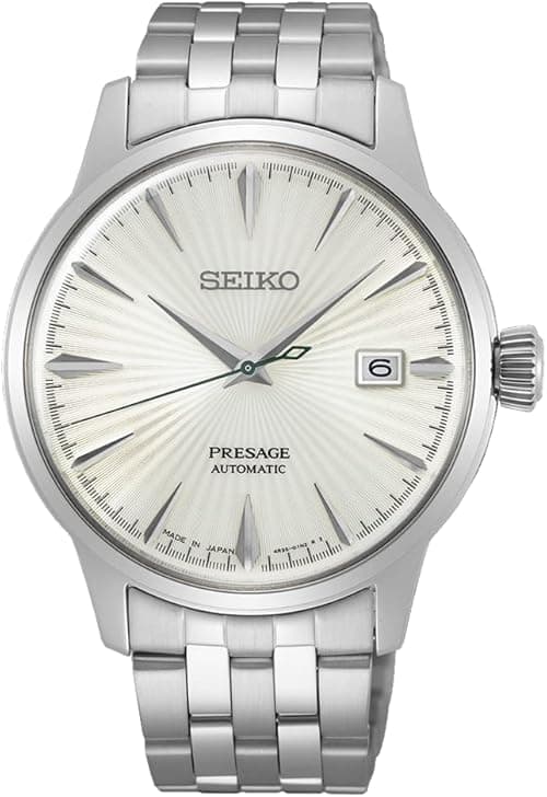 Seiko Watch for Men, Japanese Automatic Movement, Analog Display, Silver Stainless Steel Strap-SRPG23J1, GRAY, Dress Watch on Amazon.ae - Price Tracker