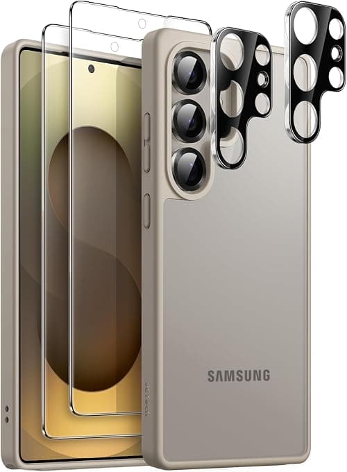 JETech 5 in 1 Matte Case for Samsung Galaxy S25 Ultra, Titanium Gray على Amazon.ae - متتبع الأسعار