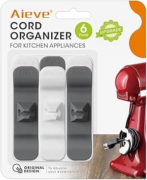 Aieve Cord Organizer for Appliances, 6 Pack Kitchen Appliance Cord Organizer, Appliance Cord Wrapper Cord Holder Stick on on Amazon.ae - Price Tracker