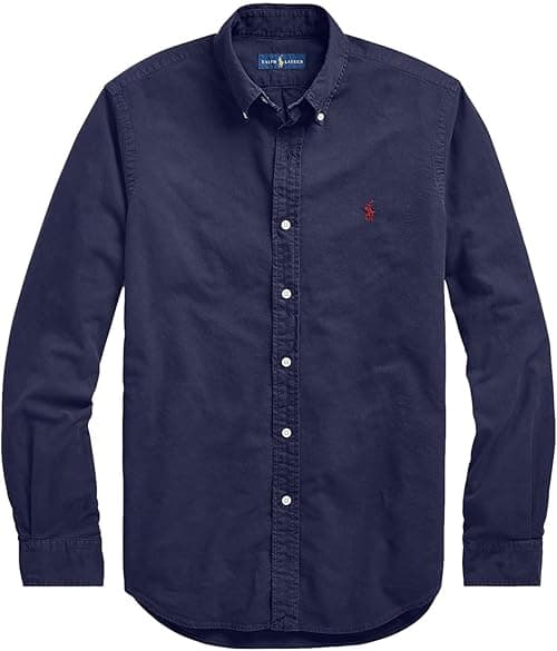 POLO RALPH LAUREN Men's Long Sleeve Slim Fit Oxford Button Down Shirt on Amazon.ae - Price Tracker