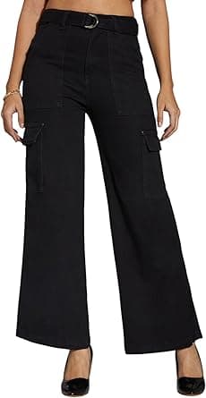 Miss Olive Women's Wide Leg Jeans on Amazon.ae - Price Tracker